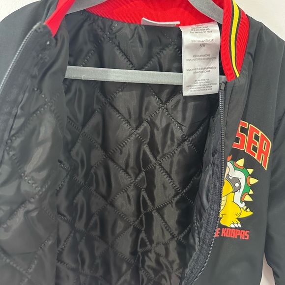 Nintendo Super Mario Bomber Jacket, Bowser Jacket Size 5/6 - Picture 11 of 12